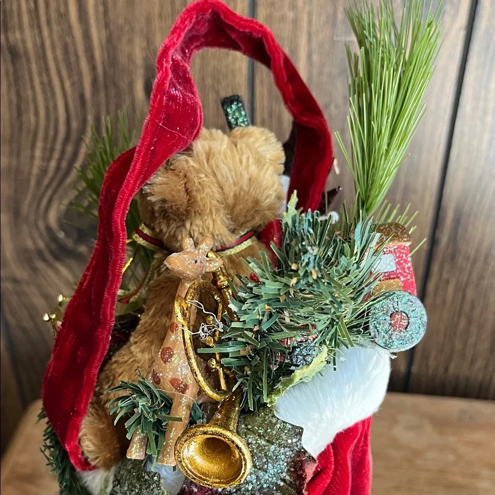 Mark Roberts Festive Red Velvet Christmas Stocking